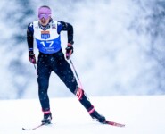 Annika Malacinski (USA) beim ersten Weltcup in Lillehammer
