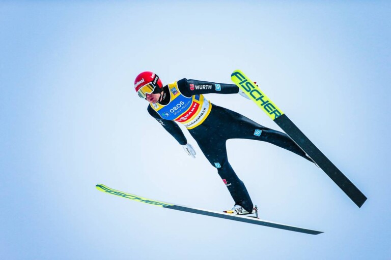 Terence Weber freut sich über seinen Einsatz beim Teamwettbewerb.