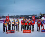Die drei erfolgreichen Teams: Deutschland, Norwegen, Japan.