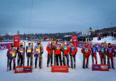 Die drei erfolgreichen Teams: Deutschland, Norwegen, Japan.