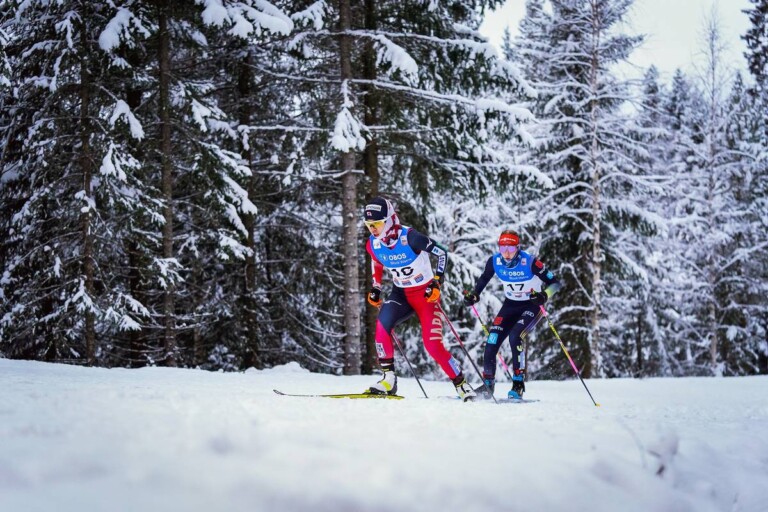 Maria Gerboth läuft hinter Anju Nakamura.