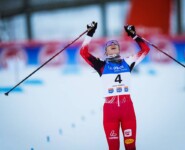 Lisa Hirner war überglücklich mit Platz drei.