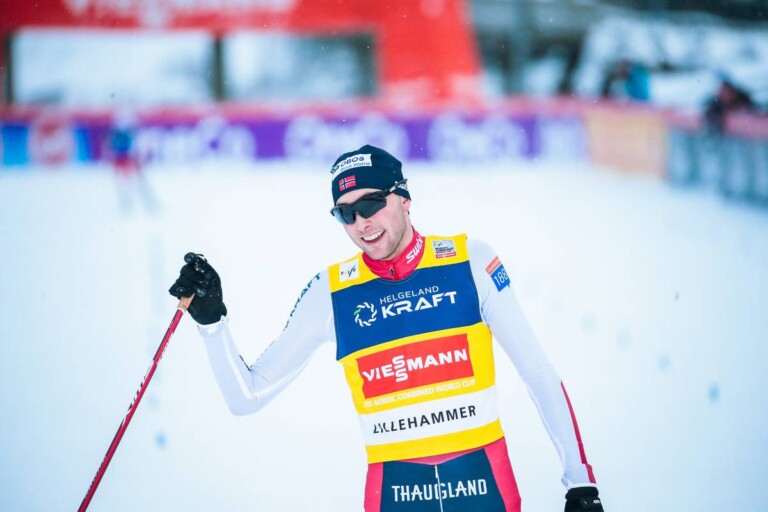 Jarl Magnus Riiber ist zufrieden mit seinem Wochenende.