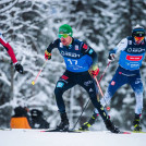 Fabian Rießle im Zweikampf mit Ilkka Herola. Der Finne setzte sich im Foto-Finish durch.