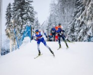 Ilkka Herola an der Spitze des Feldes.