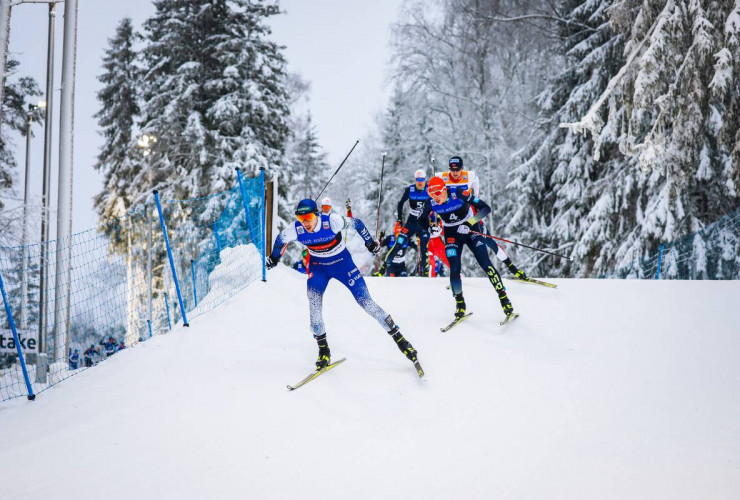 Ilkka Herola an der Spitze des Feldes.