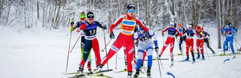 Gyda Westvold Hansen an der Spitze des Feldes.