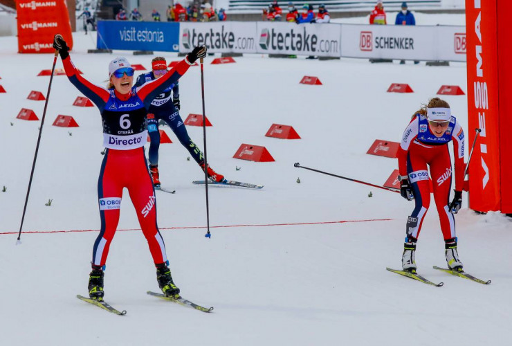 Ida Marie Hagen gewinnt den Lauf der Damen.