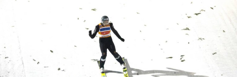 Noch ein norwegischer Freudenschrei: Auch Jarl Riiber wusste sofort, was sein Sprung wert war.