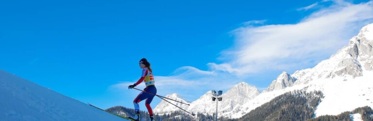 Gyda Westvold Hansen meistert den steilen Anstieg am besten.
