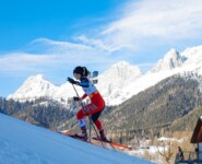 Yuna Kasai auf dem Weg zu ihrem ersten Weltcuppodium.