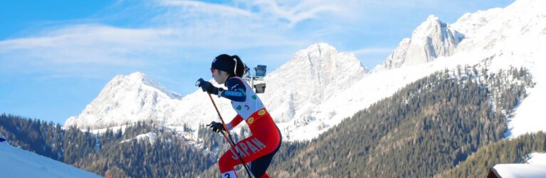Yuna Kasai auf dem Weg zu ihrem ersten Weltcuppodium.