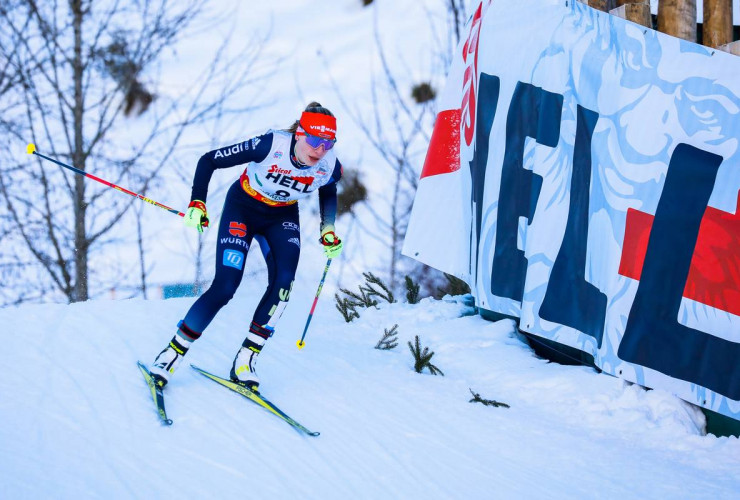 Jenny Nowak beendete das Rennen auf dem neunten Platz.