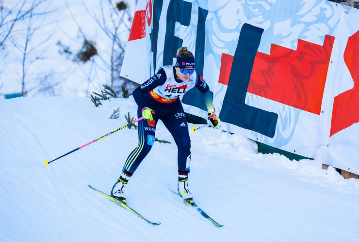 Svenja Würth fiel in der Loipe zurück.