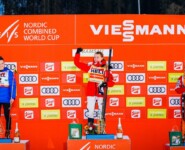 Das Podium: Ema Volavsek (SLO), Gyda Westvold Hansen (NOR), Yuna Kasai (JPN), (l-r).