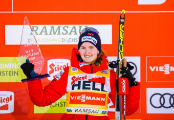 Gyda Westvold Hansen siegt auch in Ramsau am Dachstein.