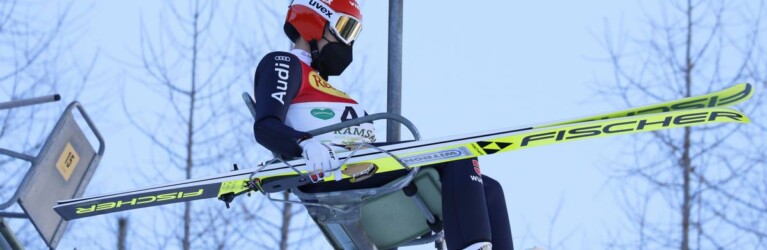 Not permitted to start: Eric Frenzel wurde disqualifiziert und musste mit dem Lift zurück ins Tal.