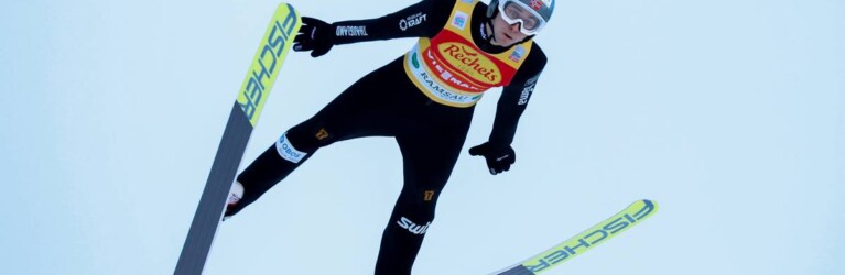 Jarl Riiber sprang 102 Meter weit.