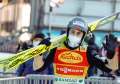 Hat gut lachen: Jarl Riiber sprang am weitesten.