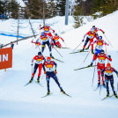 Fast wie beim Massenstart: Ramsau ist immer für ein enges Rennen gut.