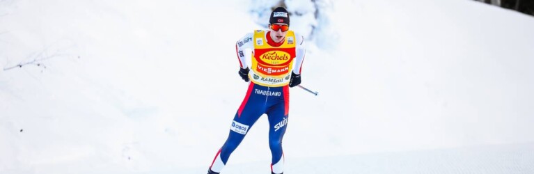 Nur er hatte viel Platz: Jarl Riiber.