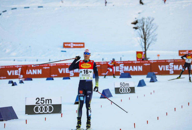 Wieder einmal ein Podiumsplatz für Vinzenz Geiger in Ramsau.