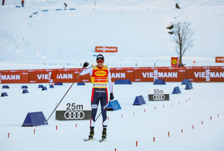 Ungefährdeter Sieger: Jarl Riiber in Ramsau.