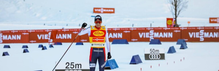 Ungefährdeter Sieger: Jarl Riiber in Ramsau.