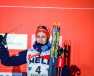 Eric Frenzel lief ein starkes Rennen und kam auf Rang drei.