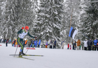 Julian Schmid beim Weltcup 2019 in Otepää.