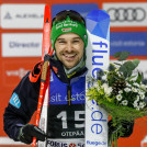 Fabian Rießle freut sich über Platz 2.