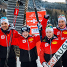 Freude auch bei Team Österreich: Lukas Greiderer (AUT), Lisa Hirner (AUT), Annalena Slamik (AUT), Martin Fritz (AUT).