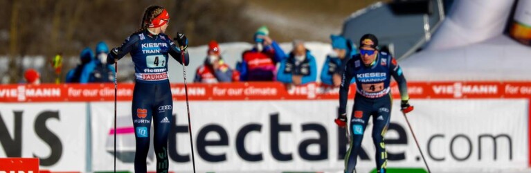Cindy Haasch erwartet Jakob Lange in der Wechselzone.