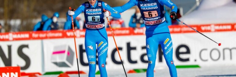 Raffele Buzzi übergibt beim Heimrennen an Annika Sieff.