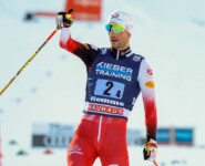 Lukas Greiderer freut sich über Österreichs zweiten Platz.