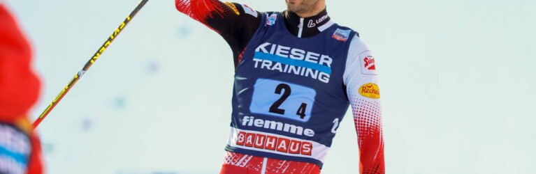 Lukas Greiderer freut sich über Österreichs zweiten Platz.