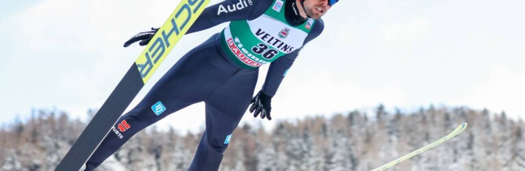 Auch Johannes Rydzek war mit seinem Sprung zufrieden.