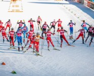 24 Athletinnen gingen beim Massenstart ins Rennen.