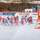 24 Athletinnen gingen beim Massenstart ins Rennen.