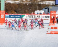 24 Athletinnen gingen beim Massenstart ins Rennen.
