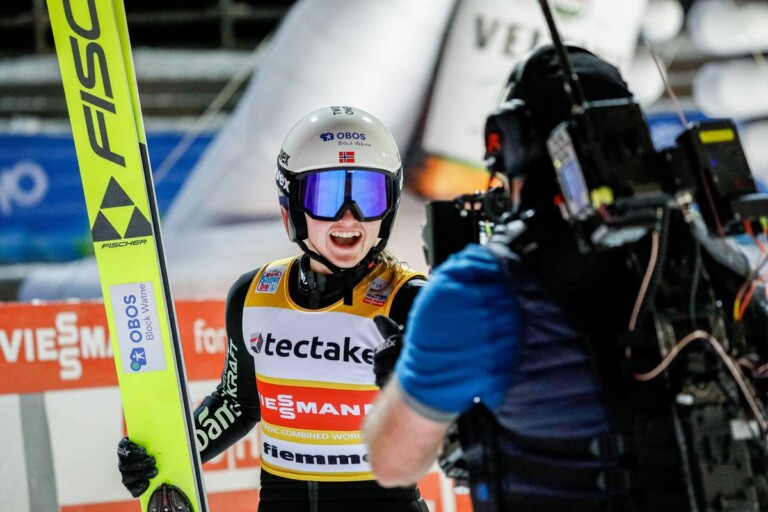 Freude über die erneute Führung: Gyda Westvold Hansen.