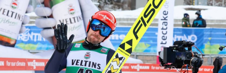 Johannes Rydzek war zufrieden mit seinem Sprung.