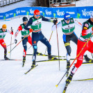 Die anfängliche Führungsgruppe: Franz-Josef Rehrl (AUT), Yoshito Watabe (JPN), Terence Weber (GER), Kristjan Ilves (EST), Johannes Lamparter (AUT)(l-r)