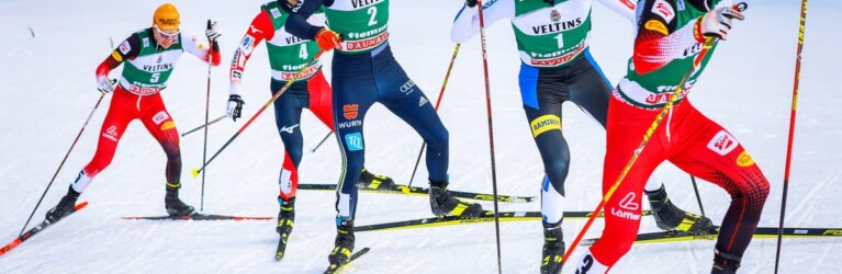 Die anfängliche Führungsgruppe: Franz-Josef Rehrl (AUT), Yoshito Watabe (JPN), Terence Weber (GER), Kristjan Ilves (EST), Johannes Lamparter (AUT)(l-r)