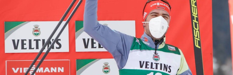 Johannes Rydzek war überglücklich über seinen dritten Platz.