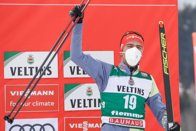 Johannes Rydzek war überglücklich über seinen dritten Platz.