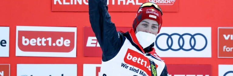 Johannes Lamparter siegt auch in Klingenthal.