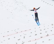 Irgendwann geht ihm die Schanze aus: Franz-Josef Rehrl landet ganz weit unten.
