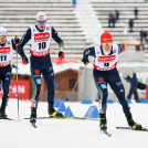 Ein deutsches Trio: (l-r), Manuel Faisst (GER), Vinzenz Geiger (GER), Julian Schmid (GER).