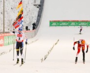 Enges Finish: Kristjan Ilves kommt knapp vor Franz-Josef Rehrl ins Ziel.